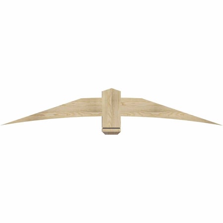 Ekena Millwork Bellingham Rough Sawn Timber Gable Bracket, Douglas Fir, 72"W x 12"H x 4"D x 6"F, 4/12 Pitch GBW072X12X0406BEL00RDF